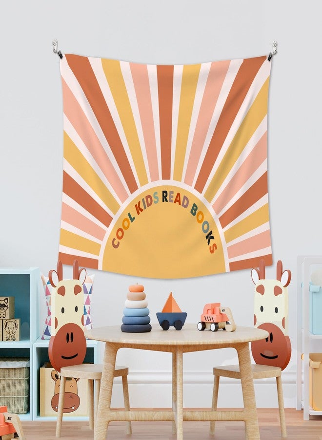 XLDLIOO Boho Abstract Sunshine Cool Kids Read Books Classroom Tapestry, Classroom Wall Tapestry Hanging, Kids Tapestries Decor Art for Reading Room Corner Nook Library Classroom 40x30in - Image 5